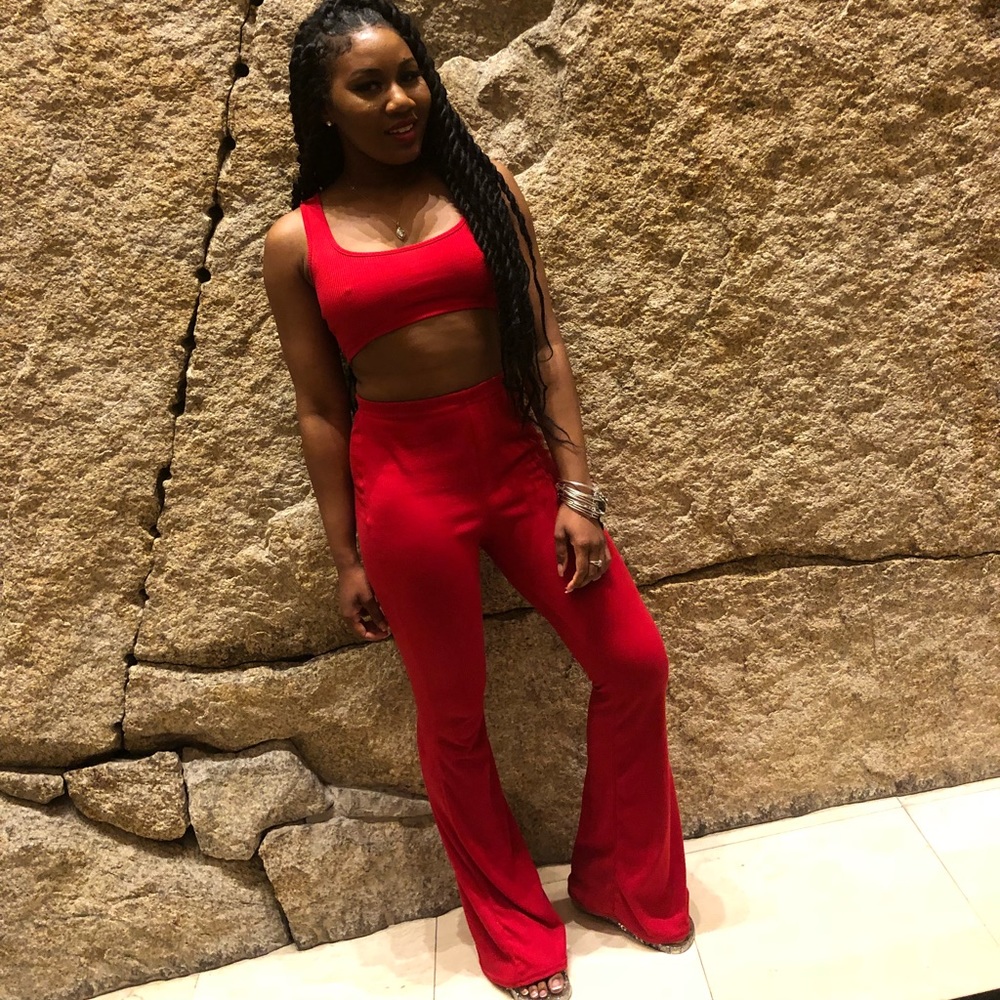 Red Two Piece Set